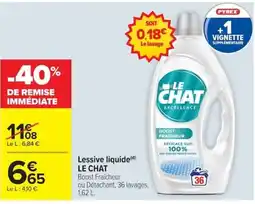 Carrefour LE CHAT Lessive liquide offre