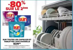 Carrefour Sun sur tout les capsules et tablettes lave-vaisselle offre