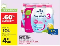 Carrefour CANDIA BABY Croissance 3 offre
