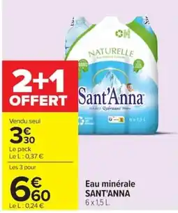 Carrefour Sant'Anna Eau minérale offre