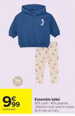 Carrefour Tex BABY Ensemble bébé offre