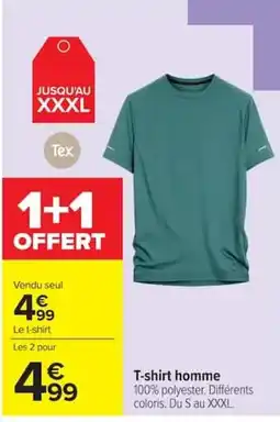 Carrefour Tex T-shirt homme offre