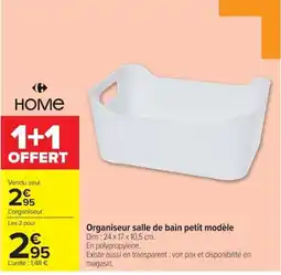 Carrefour HOME Organisateur salle de bain petit modèle offre
