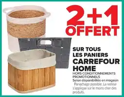 Carrefour CARREFOUR HOME Paniers offre
