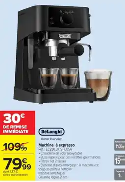 Carrefour DeLonghi Machine à expresso offre