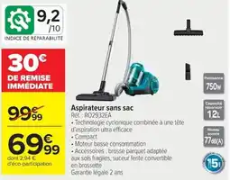 Carrefour Aspirateur sans sac offre