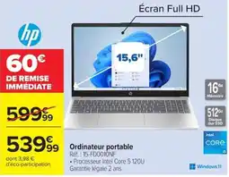 Carrefour hp Ordinateur portable offre