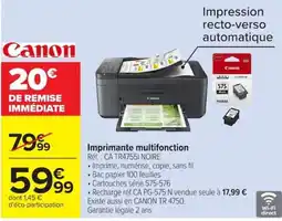 Carrefour Canon Imprimante multifonction offre