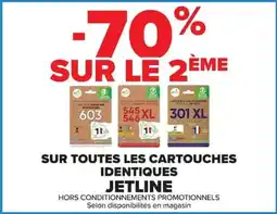 Carrefour Jetline sur toutes cartouches identique cartouches offre