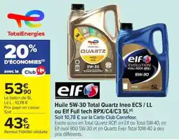 Carrefour Total Quartz Ineo ECS / LL offre