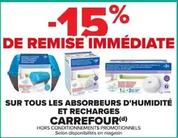 Carrefour Carrefour sur tous les absorbeurs d'humidité et recharges offre
