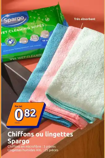 Spargo Chiffons ou lingettes