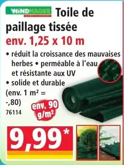 Norma WINDMAGER Toile de paillage tissée offre