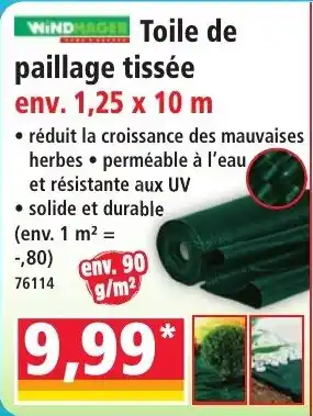 WINDMAGER Toile de paillage tissée