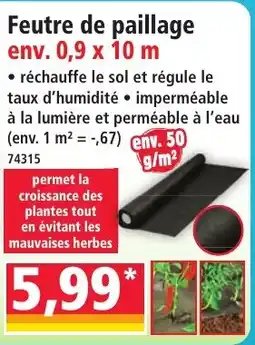 Norma Feutre de paillage offre