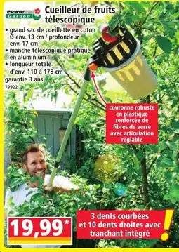 Norma PowerGarden Cueillette de fruits télescopique offre