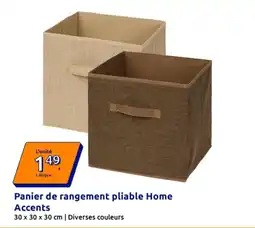 Action Home Accents Panier de rangement pliable offre