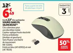 Auchan Qilive SOURIS SANS FIL SILENCIEUSE offre