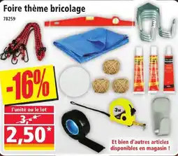 Norma Foire theme bricolage offre