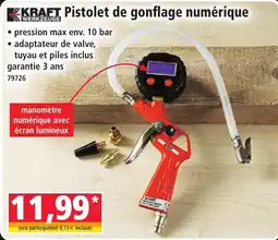 Norma KRAFT Pistolet de gonflage numérique offre