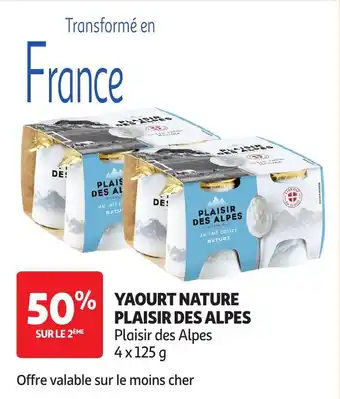 Plaisir des Alpes Yaourt Nature