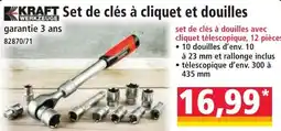 Norma KRAFT Set de clés à cliquet et douilles offre