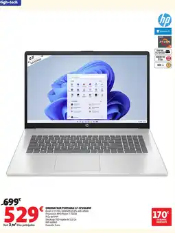 Auchan HP ORDINATEUR PORTABLE 17-CP2062NF offre