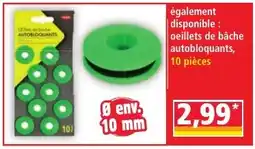 Norma oeillets de bâche autobloquants offre