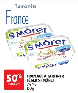 Auchan St môret fromage à tartiner léger offre