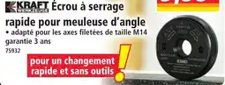 Norma KRAFT Écrou à serrage rapide pour meuleuse d'angle offre