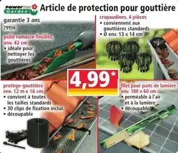 Norma PowerGarden Article de protection pour gouttière offre