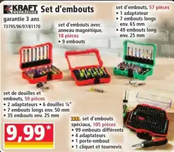 Norma Kraft set d'embouts offre