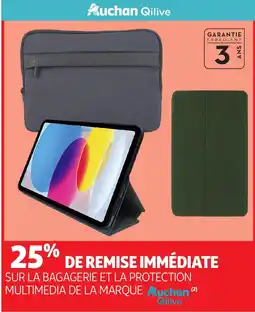 Auchan Qillive Bagagerie et Protection Multimedia de la marque offre