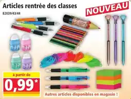 Norma Articles rentrée des classes offre