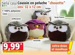 Norma bella casa Coussin en peluche "chouette" offre