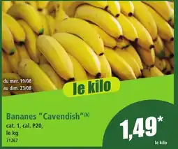 Norma Bananes Cavendish offre
