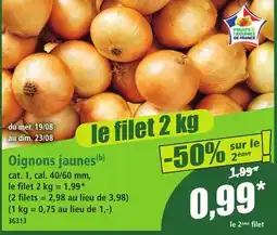 Norma Oignons jaunes offre