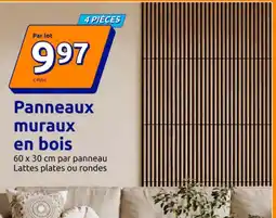 Action Panneaux muraux en bois offre