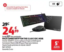 Auchan THE G LAB PACK COMBO KRYPTON offre