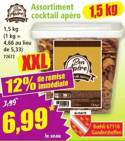 Norma Bon Apéro Assortiment cocktail apéro offre
