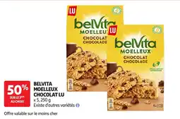 Auchan Belvita moelleux chocolat offre