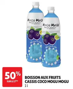 Auchan Mogu mogu boisson aux fruits cassis coco offre