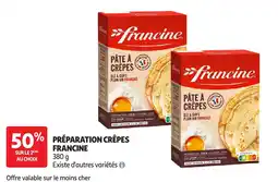 Auchan Francine Pâte à crêpes offre