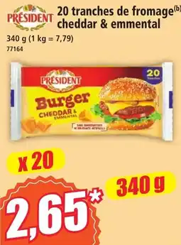 Norma PRESIDENT Burger Cheddar & Emmental offre
