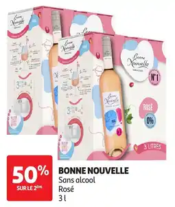 Auchan sans alcool rosé bonne nouvelle offre