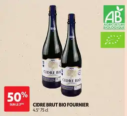 Auchan FOURNIER CIDRE BRUT BIO offre
