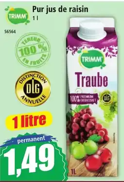 Norma TRIMM Pur jus de raisin offre