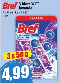 Norma Bref 3 blocs WC lavande offre