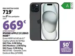 Auchan APPLE IPHONE 15 offre