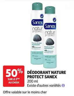 Auchan Sanex Déodorant Nature Protect offre